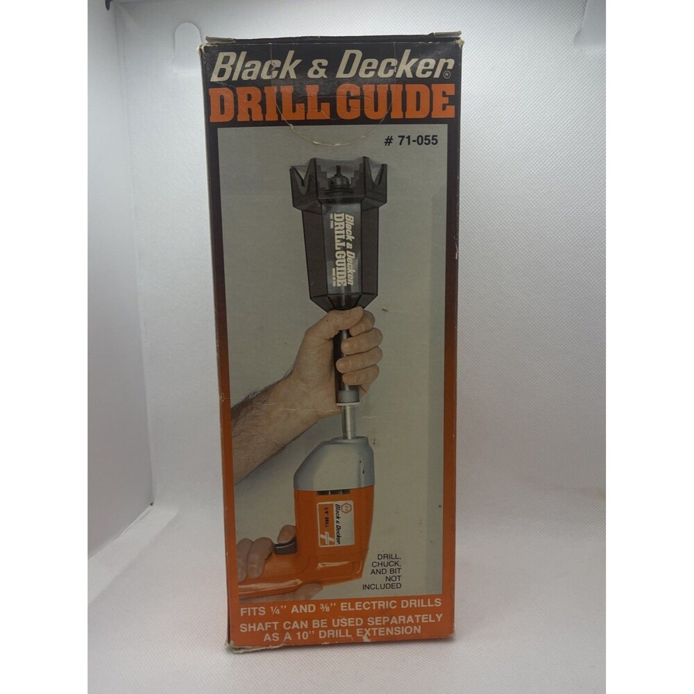 Vintage  Black Decker Power Drill Guide 71-055  Round /Angle Drilling Complete